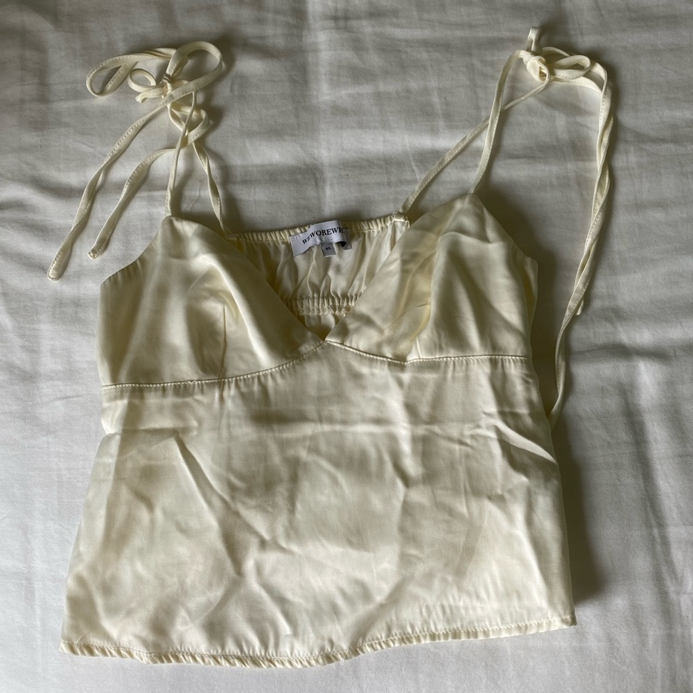We wore what satin tank